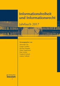 Enlarge image Cover: Informationsfreiheit und Informationsrecht - Lexxion Verlagsgesellschaft