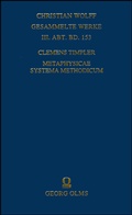 Abbildung von: Metaphysicae systema methodicum - Georg Olms Verlag