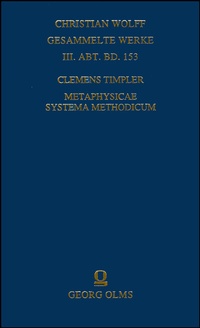 Abbildung von: Metaphysicae systema methodicum - Georg Olms Verlag
