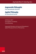 Cover: Angewandte Philosophie. Eine internationale Zeitschrift / Applied Philosophy. An International Journal - Brill Deutschland