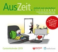 Cover: AusZeit. einfach mal abschalten! Cartoonkalender 2019 - medhochzwei Verlag