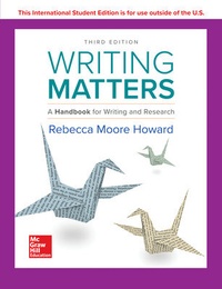 Enlarge image Cover: ISE Writing Matters: A Handbook for Writing and Research 3e TABBED - McGraw-Hill Education