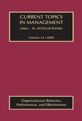 Cover: Current Topics in Management - Routledge