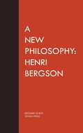 Cover: A New Philosophy: Henri Bergson - Jovian Press