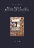 Cover: Printed Books of Hours from Fifteenth-Century Italy - Casa Editrice Leo S.Olschki