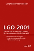 Cover: Gesch&auml;ftsordnung - LGO 2001 - Manz