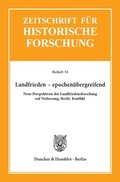 Cover: Landfrieden - epochen&uuml;bergreifend. - Duncker & Humblot