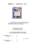 Cover: Madden v. Lifecord, Inc. - Vargas Publishing