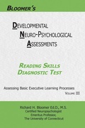 Cover: Bloomer's Developmental Neuropsychological Assessments(DNA) Volume III - Bloomer's Books LLC.