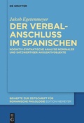 Cover: Der Verbalanschluss im Spanischen - De Gruyter