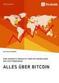 Cover: Alles &uuml;ber Bitcoin. Eine kompakte &Uuml;bersicht &uuml;ber die Grundlagen der Kryptow&auml;hrung - GRIN Verlag