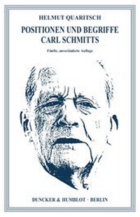 Abbildung von: Positionen und Begriffe Carl Schmitts - Duncker & Humblot