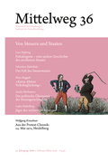 Cover: Von Steuern und Staaten - Hamburger Edition