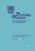 Cover: Baltische Studien, Pommersche Jahrb&uuml;cher f&uuml;r Landesgeschichte. Band 103 NF - Verlag Ludwig