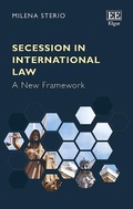 Cover: Secession in International Law - Edward Elgar Publishing