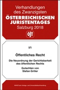 Cover: &Ouml;ffentliches Recht Die Neuordnung der Gerichtsbarkeit des &ouml;ffentlichen Rechts - Manz