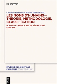 Abbildung von: Les noms d'humains - théorie, méthodologie, classification - De Gruyter