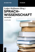Cover: Sprachwissenschaft - De Gruyter