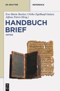 Cover: Handbuch Brief - De Gruyter
