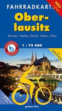 Abbildung von: Fahrradkarte Oberlausitz - grünes herz