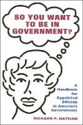 Cover: So You Want to Be In Government? - Brookings Institution