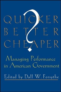 Enlarge image Cover: Quicker, Better, Cheaper? - State University of New York Press