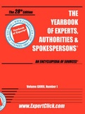 Cover: Yearbook of Experts, Authorities & Spokespersons: Vol. 28 No 1. - Broadcast Interview Source