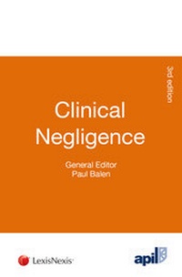 Enlarge image Cover: APIL Clinical Negligence - Jordan Publishing