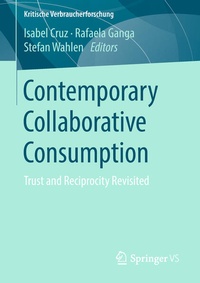 Enlarge image Cover: Contemporary Collaborative Consumption - Springer VS