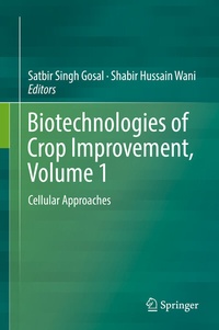 Enlarge image Cover: Biotechnologies of Crop Improvement, Volume 1 - Springer