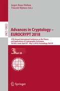Cover: Advances in Cryptology - EUROCRYPT 2018 - Springer