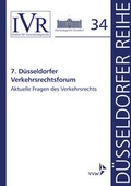 Cover: 7. D&uuml;sseldorfer Verkehrsrechtsforum - VVW Verlag Versicherungswirtschaft