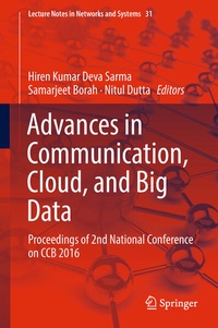 Enlarge image Cover: Advances in Communication, Cloud, and Big Data - Springer