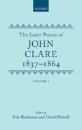 Cover: The Later Poems of John Clare 1837-1864 - Oxford University Press