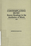Cover: Contemplating Music - Pendragon Press