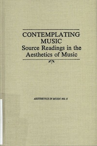 Enlarge image Cover: Contemplating Music - Pendragon Press