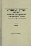 Cover: Contemplating Music - Pendragon Press