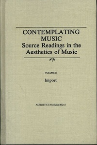 Enlarge image Cover: Contemplating Music - Pendragon Press