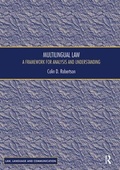 Cover: Multilingual Law - Routledge