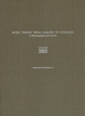 Cover: Music Theory from Zarlino to Schenker - Pendragon Press