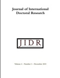 Cover: Journal of International Doctoral Research (JIDR) Volume 4, Number 1, December 2015 - Lulu.com