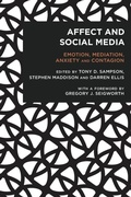 Cover: Affect and Social Media - Rowman & Littlefield International
