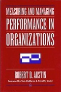 Cover: Measuring and Managing Performance in Organizations - Dorset House Publishing Co Inc.,U.S.