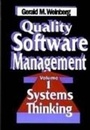 Cover: Quality Software Management, Volume 1: Systems Thinking - Dorset House Publishing Co Inc.,U.S.