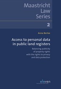 Abbildung von: Access to Personal Data in Public Land Registers - Eleven International Publishing