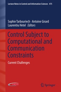 Abbildung von: Control Subject to Computational and Communication Constraints - Springer
