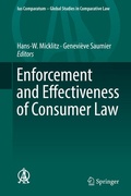 Cover: Enforcement and Effectiveness of Consumer Law - Springer