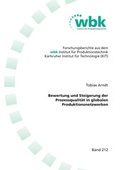Cover: Bewertung und Steigerung der Prozessqualit&auml;t in globalen Produktionsnetzwerken - Shaker