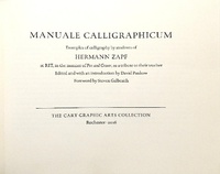 Enlarge image Cover: Manuale Calligraphicum - RIT Cary Graphic Arts Press