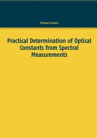 Enlarge image Cover: Practical Determination of Optical Constants from Spectral Measurements - Books on Demand